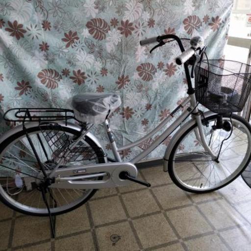お値下げします　新車　24インチ軽快車　シルバー　1台限定
