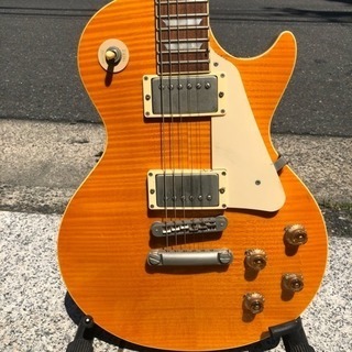 11104】BURNY Super grade レスポールタイプ バリ杢 Burny (バーニー