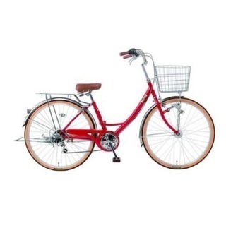 natu721さん専用 シティサイクル 赤 26㌅前後バスケット付き[配達込み] natu721さん専用 シティサイクル 赤 26㌅前後バスケット付き