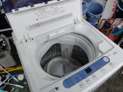南３２９　ヤマダ電機　 HerbRelax 　全自動洗濯機　５KG　YWM-T50A1　２０１６年製