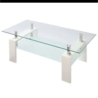 【購入者決定】ガラステーブル ホワイト
