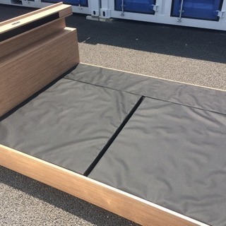 福岡市内配達無料 ワイドダブルベッド マットレス フレームセット