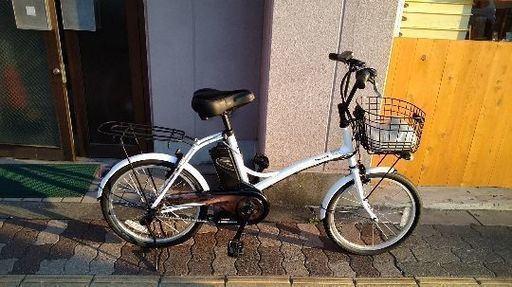Panasonic sugardrop[シュガードロップ]20吋 電動アシスト自転車 5.0Ahバッテリー/充電器/アクティブホワイト