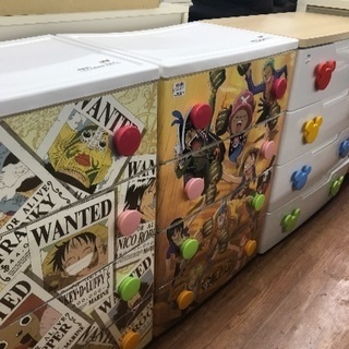 ワンピースのプラチェスト 2つあります 1個3 980円 税別 トレファク流山店 流山の収納家具 収納ケース の中古あげます 譲ります ジモティーで不用品の処分