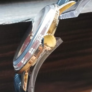 レア！○1950年代○ブライトリング/BREITLING/エンジ色文字盤動作良好