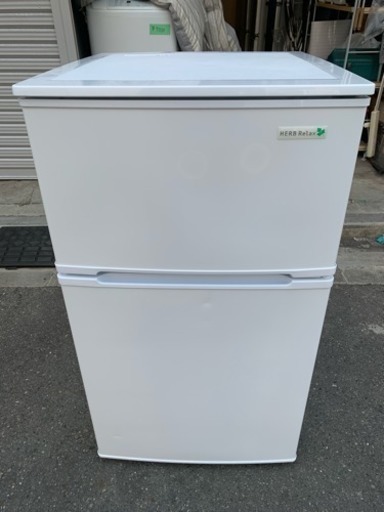 冷蔵庫 ヤマダ電機 2016年 YRZ-C09B1 2ドア 一人暮らし 90L SG