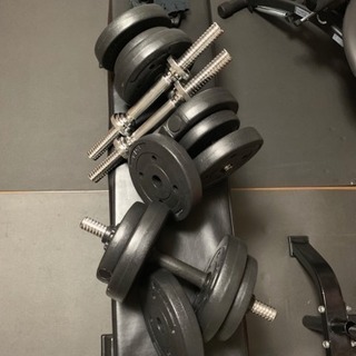 キャンセルの為 急募 ７月7日限定 バーベルセットフラットベンチ バーベルスタンド他