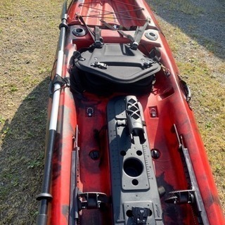 カヤック 12ft ラダー付き 美品 ドーリー付き カヤック 12ft ラダー付き 美品 ドーリー付き