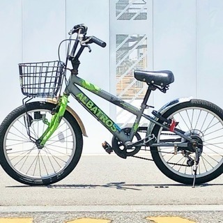 Ｄ303　★10000円★整備済み 中古子供自転車 【20インチ　ジュニアマウンテン　グリーン 】 D303 ☆10000円☆整備済み 中古子供自転車 【20インチ ジュニア