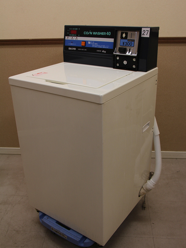SANYO サンヨー ASW-540C コイン式全自動洗濯機 コインランドリー 業務用 鍵付き (5UJ387axx)