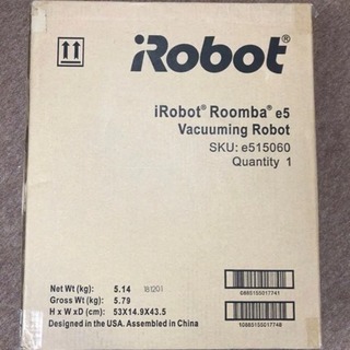 【新品未開封】iRobot ルンバe5
