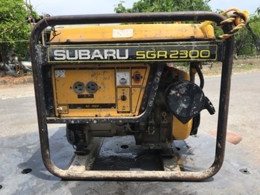 SUBARU スバル エンジン 発電機 60Hz 単相 AC100V SGR2300 2.3kva 動作品 エンジン一発かかります 管理番号52602