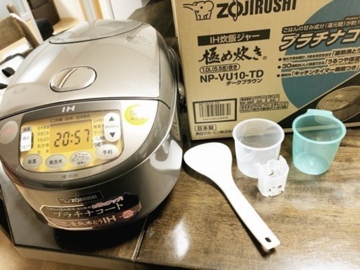 【中古・美品】象印 IH炊飯ジャー 極め炊き。 5.5合