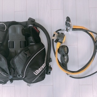 スキューバ　ダイビング 器材 レギュレータ & BC セット　シュノーケル　フィン　おまけ付き