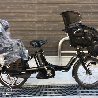 ヤマハ キッスミニ 三人乗り 新基準 20インチ 子供乗せ 8,9AH 黒 