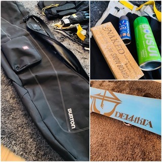 【中古】スノーボード146cm 一式セット バートンBURTON ビンディング ブーツ グローブ ウェア　格安で譲ります-patagonia ダウンセーター M ネイビー