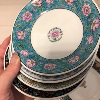 美品 中華風 皿、小皿各5枚セット