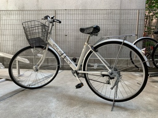 美品★自転車 白★STYLISH SPACE