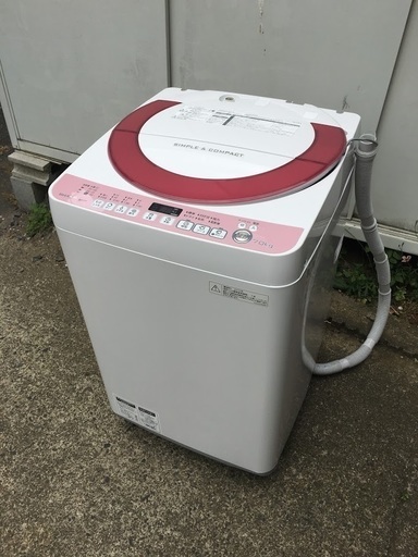 洗濯機 SHARP ES-KS70P-P 2015年製 7Kg