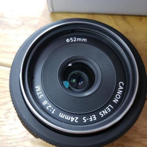 取引中/Canon EF-S 24mm F/2.8 STM(美品)プロテクター付き