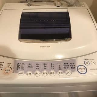 0円 稼働品 東芝 全自動洗濯機 AW-60GA