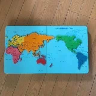 公文の世界地図パズル