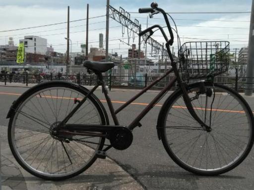 ♪ジモティー特価♪アップハンドル仕様27型シティサイクル　中古　新大阪　サイクルキッズ