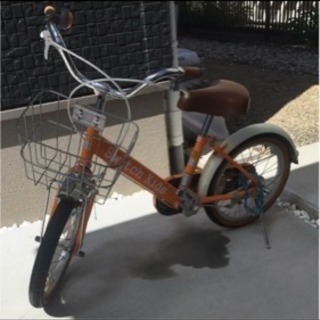 オレンジ色子供用自転車 16インチ