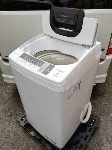 ◼️商談中■2016年製■日立 全自動洗濯機 5kg ピュアホワイト NW-5WR