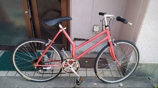 [ビンテージ]BRIDGESTONE グランテック24吋 折り畳み自転車 7speed/レッド系