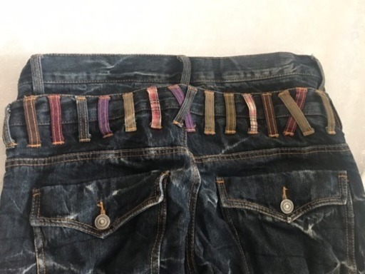 ジーンズハーフパンツ Gパン ベルトメンズ L Xl 82 Apple