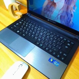 corei7メモリ8Gの超高性能PC★　薄型軽量のメタリックシルバーでかっこいい！　大容量500G！　最新Windows10！　持ち運びも便利♪　ゲーミングパソコン　高速PC★　Mouse computer　　64Bit　銀色　14インチ　ノートパソコン　無線LAN　Wi-Fi対応 　Webカメラ付き　DVDドライブ