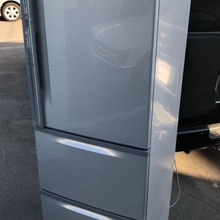 東芝 3ドア冷蔵庫 シルバー 375L