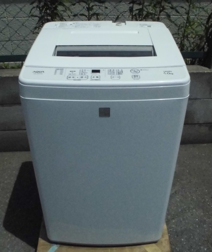 【美品 高年式】 アクア 全自動 洗濯機 AQW-S6E5(W) 2018年製 6.0㎏ 中古品 動作OK(^^♪ JM3790)【取りに来られる方限定】