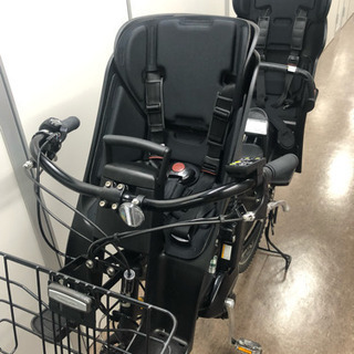 ブリジストン ハイディーツー（2016年購入） 後付け前乗せシート付 3人乗り仕様【室内保管】【前カゴ大付】