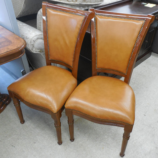 PayPay対応 ダイニングテーブル イタリア家具 4人用 イス×4 ダイニングチェア レザー ブラウン イタリアン 札幌市西区西野 