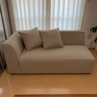 美品 ニトリ ソファ グレー ベージュ