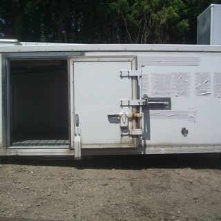 ♪物置♪コンテナ♪激安♪スライドドア付♪アルミ冷蔵箱♪千