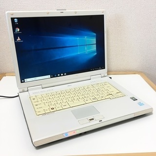 富士通 ノートパソコン Windows10 メモリ2GB HDD...