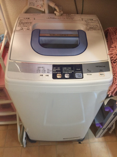 洗濯機 2013年製 HITACHI 5kg