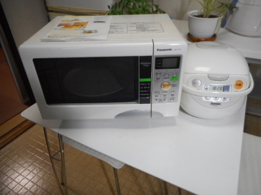 自炊家電セット（電子レンジ・炊飯器）