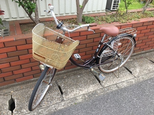 【chariyoshy出品】中古自転車 26インチ 茶色