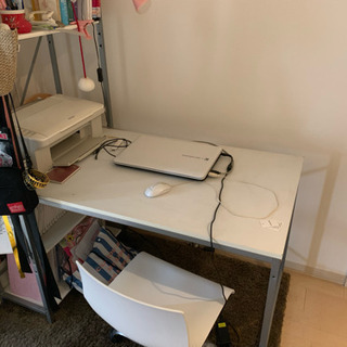パソコンテーブル 学習机 椅子付