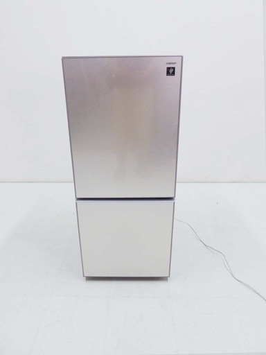 動作保証 美品 SHARP シャープ ガラストップ プラズマクラスター 冷蔵庫 SJ-GD14C-C 137L 2017年製