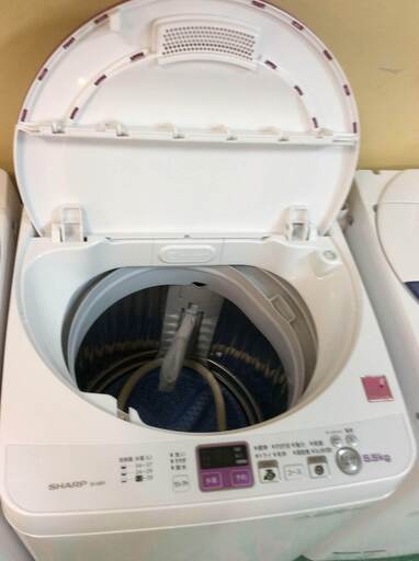 【送料無料・設置無料サービス有り】洗濯機 SHARP\tES-55E9-KP 中古