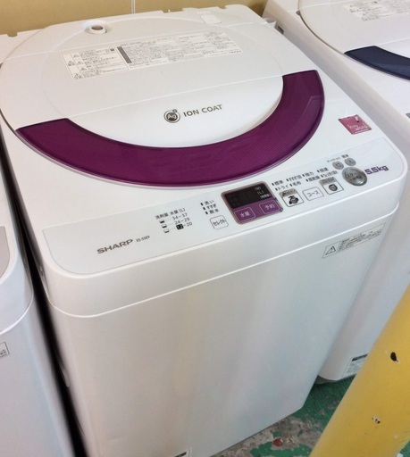 新素材新作 【送料無料・設置無料サービス有り】洗濯機 SHARP\tES-55E9-KP 中古 洗濯機