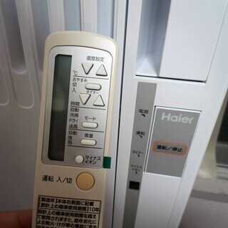 6～7畳用窓用エアコン 2018年製造 Haier JA-16S