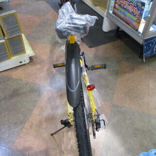 エコプラス小倉南店】REGOLITH 折りたたみマウンテンバイク  イエロー色 3×6段変速 26インチ☆スタッフ永島オススメ☆ 未使用車 自転車 チャリ スポーツ車