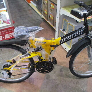 エコプラス小倉南店】REGOLITH 折りたたみマウンテンバイク  イエロー色 3×6段変速 26インチ☆スタッフ永島オススメ☆ 未使用車 自転車 チャリ スポーツ車 エコプラス小倉南店】REGOLITH 折りたたみマウンテンバイク イエロー色