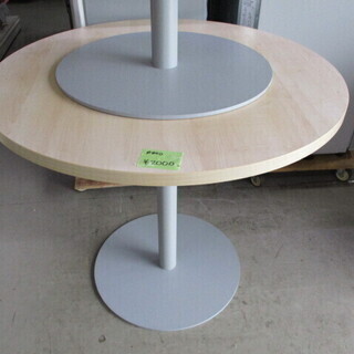 【引き取り限定】丸テーブル　天板木製　